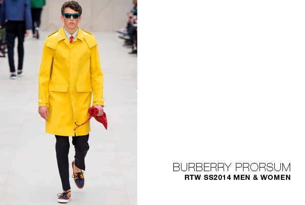 burberry prorsum,burberry,christopher bailey,london,londres,milan,milano,luxe,luxury,fluo,tendances,trends,mode,fashion designer,designer,créateur de mode,chic,élégant,dandy,color,couleur,gentlemen,gentleman,accessoires,accessories,accessory,central park,new-york,direction artistique,direction,creative director,fashion show,défilé,homme,hommes,man,men femme,femmes,woman,women,printemps,été,spring,summer,2014