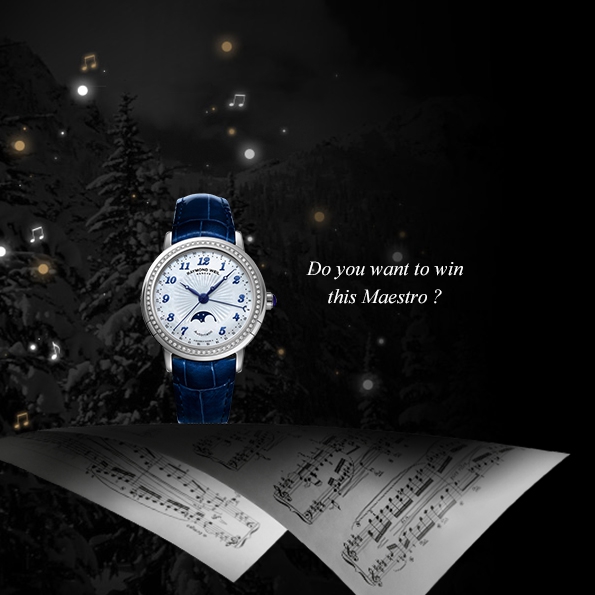 raymond weil,precision is my inspiration,horlogerie,horology,montres,montre,watch,watches,suisse,genève,switzerland,watch maker,manufacture,concours,noël,contest,maestro,freelancer,jasmine,neomia,tango,modèles,models