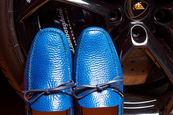 car shoe,prada,gruppo prada,lamborghini,limited,edition,50,anniversary,mocassin,loafer,tassel,luxury,luxe,fashion,blancpain,aventador,gallardo,miura,countach,diablo,espada,marzal,jalpa