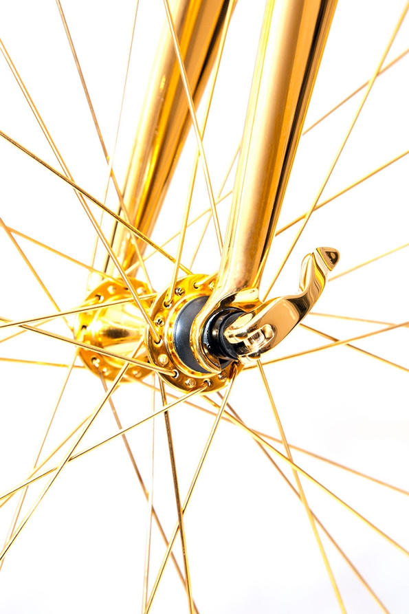 goldgenie,frank fernando,gold,or,platine,platinum,vélo en or,golden bike,giant,bicyclette,prestige,rare,exclusif,exclusive,luxe,luxury,or rose,gold pink