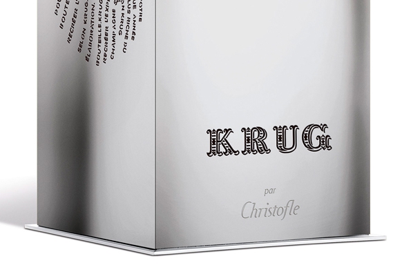 krug,champagne,rosé,brut,champaign,la champagne,krug id,millésimé,luxury,luxe,france,french,vieillissement,cave,garde,rareté,exclusivité,voyage,reims,joseph krug,olivier krug,krug grande cuvée,éric lebel,chef de caves,coffret,collaboration,christofle,argent,silver,édition limitée,photophore