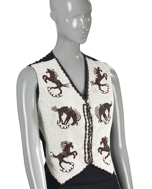 Schiaparelli intricately beaded waistcoat with ‘Bucking Bronco’ beadwork(estimate €10,000-12,000 £9,000-.jpg