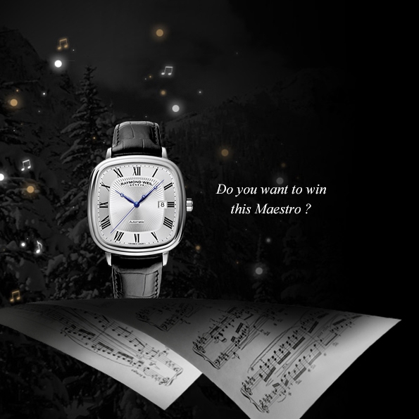 raymond weil,precision is my inspiration,horlogerie,horology,montres,montre,watch,watches,suisse,genève,switzerland,watch maker,manufacture,concours,noël,contest,maestro,freelancer,jasmine,neomia,tango,modèles,models