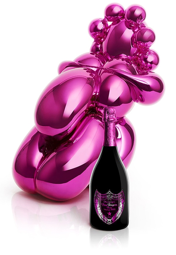 dom pérignon,dom perignon,dom pé,champagne,champaign,rosé vintage 2003,pink,vintage,wine,reims,rosé réserve,jeff koons,koons,artiste,art contemporain,pop art,vénus de willendorf,vénus willendorf,vénus au balon,balloon venus,art