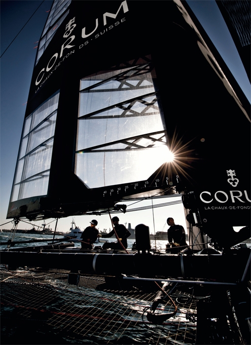 corum,watches,watch,montres,montre,luxe,luxury,suisse,energy team,coupe de l'america,america's cup,admiral's cup 42 annual calendar,partenaire,sponsort,loïc peyron,bruno peyron,syndicat,français,équipe,chaux de fonds,venise,méditerranée,mer adriatique