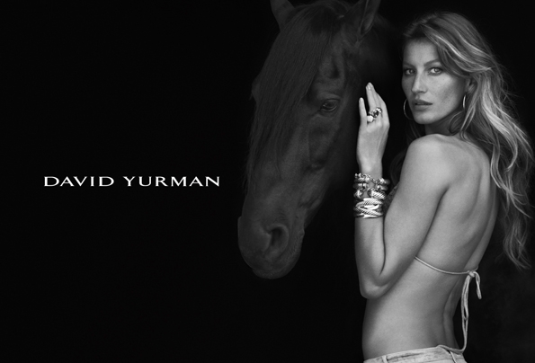 fashion photographer,photography,ad,advertisement,publicité,campagne publicitaire,david yurman,joaillier,joaillerie,jewellery,jewelry,gisele bundchen,peter lindbergh,black and white,noir et blanc,sexy,horse,jewels,bijoux,fall,winter,automne,hiver,2012