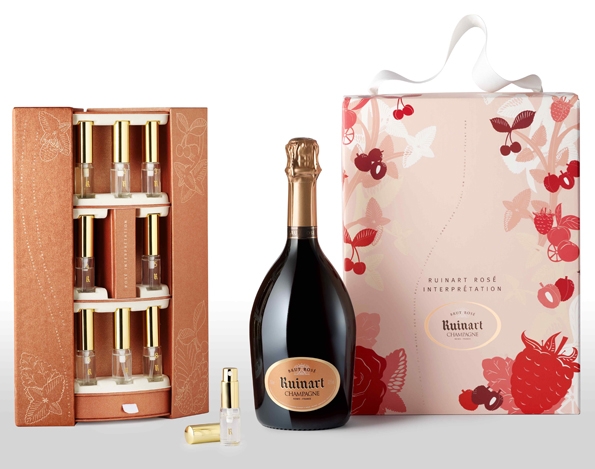 ruinart,coffret,interprétation,brut rosé,cavistes,noël,limited,edition,champagne,champain,luxe,luxury,flavor,perfum,saveur,parfum,senteur,œnologie,oenologie,lifestyle,millésime,reims,maison de champagne,cépage,chardonnay,iff,fabricant