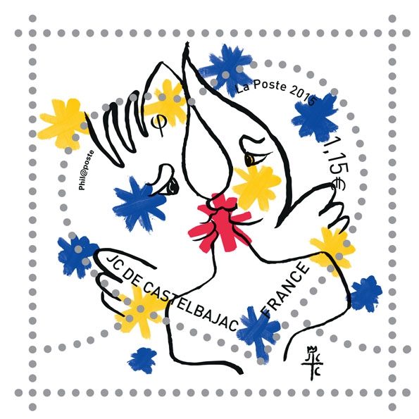 jean charles de castelbajac,jcdc,la poste,philatélistes,philatélie,timbres,timbre,fête,marketing,saint valentin,amour,lettre,passion,déclaration d'amour,2015,collection,collector,love,stamps,luxe,luxury,mode,france,french,art de vivre,savoir vivre,savoir faire,fashion,collaboration,création,édition limitée,art,dessin,illustration